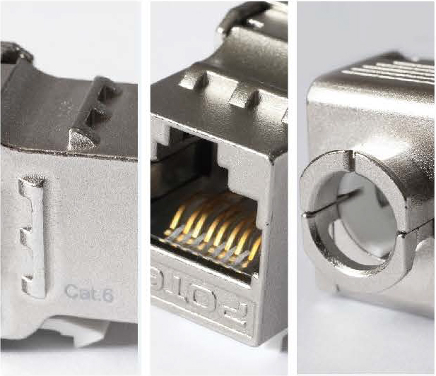 六类<span>屏蔽RJ45模块</span>结构图
