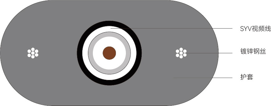 TVVBG-TV型<span>电梯视频线</span>结构图